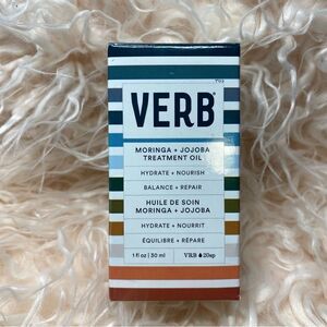 Verb Moringa + Jojoba Treatment Oil 1fl oz/30 ml NWT